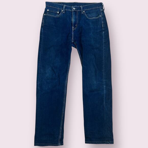 Levi's 514 Straight Leg Jeans Men's Size 32 x 32 Dark Wash Blue - Picture 1 of 8
